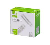 Q-Connect - Clips para papel (77 mm, 100 unidades)