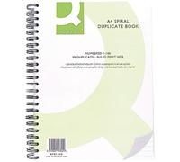 Q-Connect - Cuaderno de duplicado con espiral (tamaño A4)