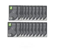 Q-Connect - Cuaderno de taquigrafía (rayado, 80 hojas, 20 unidades)