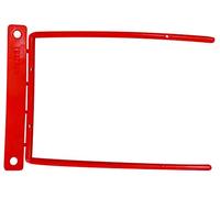 Q-Connect - Encuadernador Fastener Plástico D Clips Color Rojo Caja De 100 Unidades, KF02281