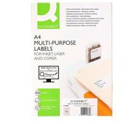 Etiqueta adhesiva q-connect kf00573 -tamaño 38,1x21,2 mm -fotocopiadora -laser -ink-jet-caja con 100 hojas din a4 - KF00573