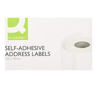 Q Connect - Etiqueta autoadhesiva para escribir la dirección, 89 x 36 mm (rollo de 250)