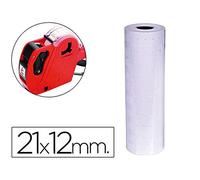 Etiquetas q-connect blanca 21 x 12 mm lisa rollo 1000 etiquetas para etiquetadora connect kf00712 - KF04235