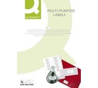 Etiqueta adhesiva q-connect kf10660 tamaño 105x148,5 mm fotocopiadora laser ink-jet caja con 100 hojas din a4 - KF10660