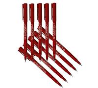 Q-Connect Fineliner - Bolígrafo de punta fina (0,4 mm, 10 unidades), color rojo