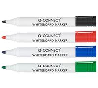 Q-Connect KF00880 Punta redonda Negro, Azul, Verde, Rojo 10pieza(s) - Marcador (Negro, Azul, Verde, Rojo, Punta redonda, Multicolor, Blanco, Alrededor, 2 mm)