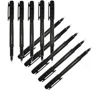 Q-CONNECT Rotulador KF01068 Retroproyección Punta fibra superfina 0,5 mm Permanente Negro Pack de 10