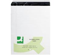Q Connect KF01386 - Bloc de notas (A4, papel pautado con margen blanco), 10 unidades