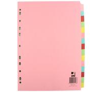 Q-Connect KF01516 - Separador (A4, 15 partes), multicolor
