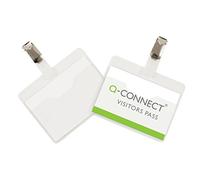 Q-Connect KF01560 - Tarjeta de identificación para visitas (60 x 90 mm, 25 unidades)