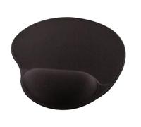 Alfombrilla para raton q-connect con reposamuñecas de gel color negro