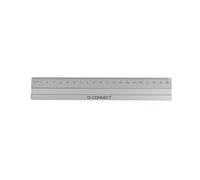 Q - Connect - kf03677 Regla aluminio - 20 cm, Plata