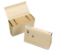 Q-Connect KF04090 - Portadocumentos (31 compartimentos), color crema