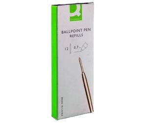 Q-CONNECT KF04243 - Recambio de bolígrafo (Negro, Delta ballpoint Lamda ballpoint)