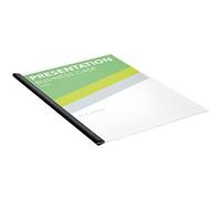 Q-Connect KF11415 - Barra dorsal (6 mm, 60 hojas, 100 unidades), color negro