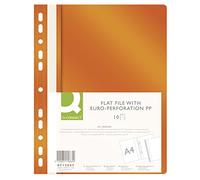 Q-CONNECT KF15665 - Archivador de plástico (A4, 10 unidades), color naranja