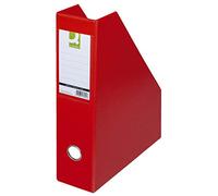 Q-Connect KF16211 - Archivador (A4, 76 mm), color rojo