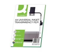 Q-Connect KF26074 OHP - Papel para impresoras de inyección (50 unidades)