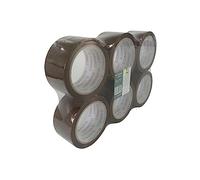 Cinta adhesiva q-connect polipropileno havana 66 mt x 50 mm para embalaje