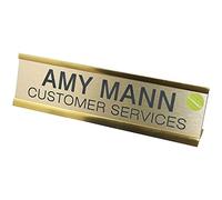 Q-Connect KF71442 - Placa de identificación para puerta o escritorio (250 x 50 mm)