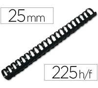 Q-Connect Lomo 25 mm Redondo Plastico Capacidad 225 Hojas (50 Uds)