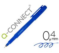 Q-Connect Marker Fine Liner Fibra Punta Azul 04 mm