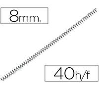 Espiral Metalico Q-Connect 64 5:1 8Mm 1Mm Caja De 200 Unidades