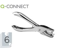Q-Connect Palanca Metálica Orificio Cromada 1 Orificio Apertura 6 mm Capacidad 6 Hojas