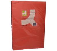 Q-Connect - Papel Color Din A3 80Gr Rojo Paquete De 500 Hojas