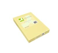 Q-Connect - Papel Color Din A4 80Gr Amarillo Paquete De 500 Hojas (KF01096)