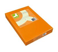 Q-Connect - Papel Color Din A4 80Gr Naranja Paquete De 500 Hojas