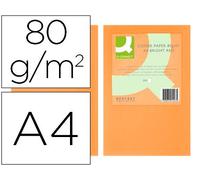Papel Color Q-Connect Din A4 80Gr Naranja Neon Paquete De 500 Hojas