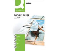 PAPEL Q-CONNECT FOTO GLOSSY -KF01103 DIN A4 -DIGITAL PHOTO -PARA INK-JET -BOLSA DE 20 HOJAS DE 180 GR