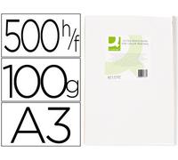 Papel fotocopiadora q-connect ultra white din a3 100 gramos paquete de 500 hojas - KF17788