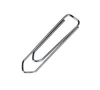 Q-Connect Paperclip - Paquete de 100 clips para pepeles, plateado