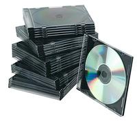 Q-CONNECT para CD Slim negro 25 unidades