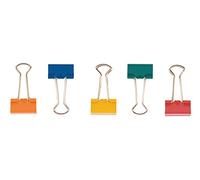 Q-CONNECT Pinza abatible 24 mm – 10 unidades, varios colores