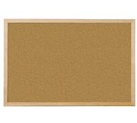 Q-Connect Pizarra Corcho Marco De Madera 90x60 Cm Marco De Madera