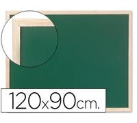 Pizarra verde q-connect marco de madera 120x90 cm sin repisa - KF03586