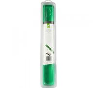 Q-Connect Reposamuñecas de gel transparente, verde