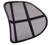 Q-Connect - Respaldo para silla, diseño de rejilla, color negro