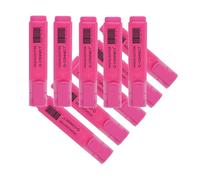 Q-Connect Rotulador Fluorescente Rosa Punta Biselada