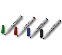 Q Connect Rotuladores Punta Redonda para Pizarra Blanca, Pack de 10, Colores Sú