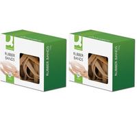 Q-Connect Rubber Band - Gomas elásticas,100 g (Paquete de 2)