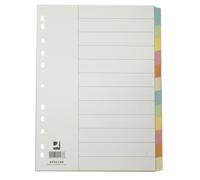 Separador q-connect cartulina juego de 12 separadores din a4 multitaladro - KF00188