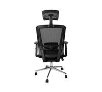 Silla giratoria q-connect ergonomica respaldo alto y reposacabeza ajustable en altura 1180+100x630x625 mm - KF10301