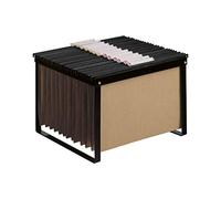 Q-Connect Soporte Para Carpetas Colgante Negro Bastidor De Sobremesa Para Carpetas TamañoTamaño Folio Y Din A4