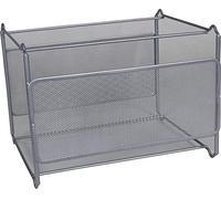 Soporte para carpetas colgante q-connect kf00832 rejilla plata metalico -335x285x250 -para carpetas din a4 - KF00832