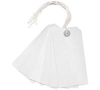 Q-Connect Strung Tag - Paquete de 1000 tiquetas multiuso para equipaje, blanco