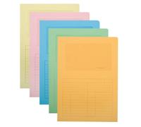 Subcarpeta cartulina q-connect din a4 colores surtidos con con ventana transparente 120 gr paquete de 25 unidades - KF15249